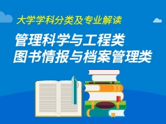 管理科学与工程类、图书情报与档案管理类专业解读