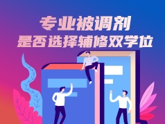专业被调剂是否选择辅修双学位？