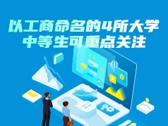 以工商命名的4所大学，中等生可重点关注